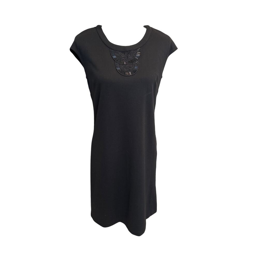 Women’s Dana Buchanan Black Beaded Dress. Size Small